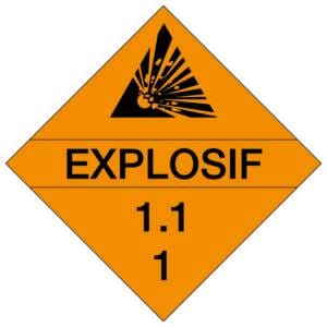 Placards : EXPLOSIFS 1.1.1