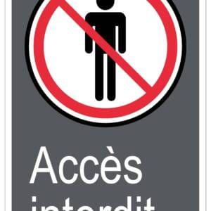 Panneaux NORME  CSA : Accès interdit