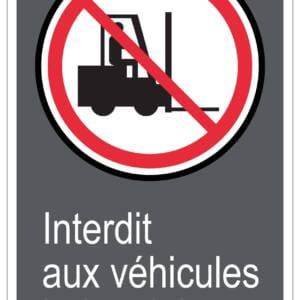 Panneaux NORME  CSA : Interdit aux véhicules insdustriels