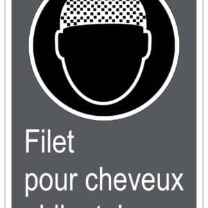 Panneaux NORME  CSA : Filet pour cheveux obligatoire