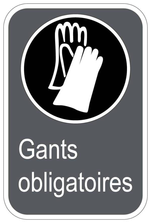 Panneaux NORME  CSA : Gants obligatoires