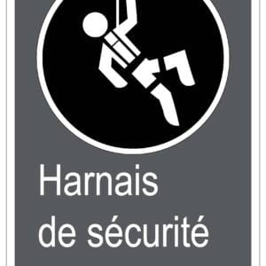 Panneaux NORME  CSA : Harnais de sécurité obligatoire