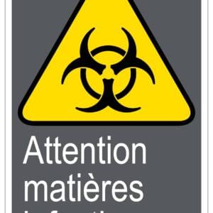 Panneaux NORME  CSA : Attenion matières infectieuses