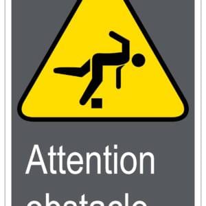 Panneaux NORME  CSA : Attention obstacle