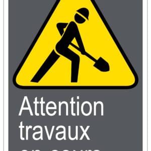 Panneaux NORME  CSA : Attention travaux en cours