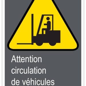 Panneaux NORME  CSA : Attention circulation de véhicules industriels
