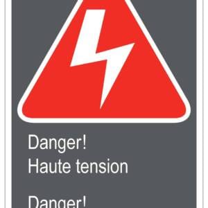 Panneaux NORME  CSA : Danger ! Haute tension-High voltage