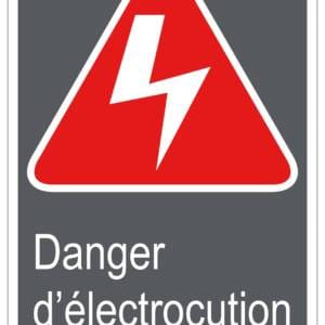 Panneaux NORME  CSA : Danger d'électrocution