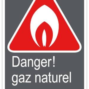 Panneaux NORME  CSA : Danger! Gaz naturel