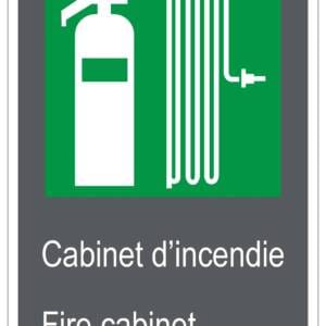 Panneaux NORME CSA : Cabinet d'incendie-Fire cabinet