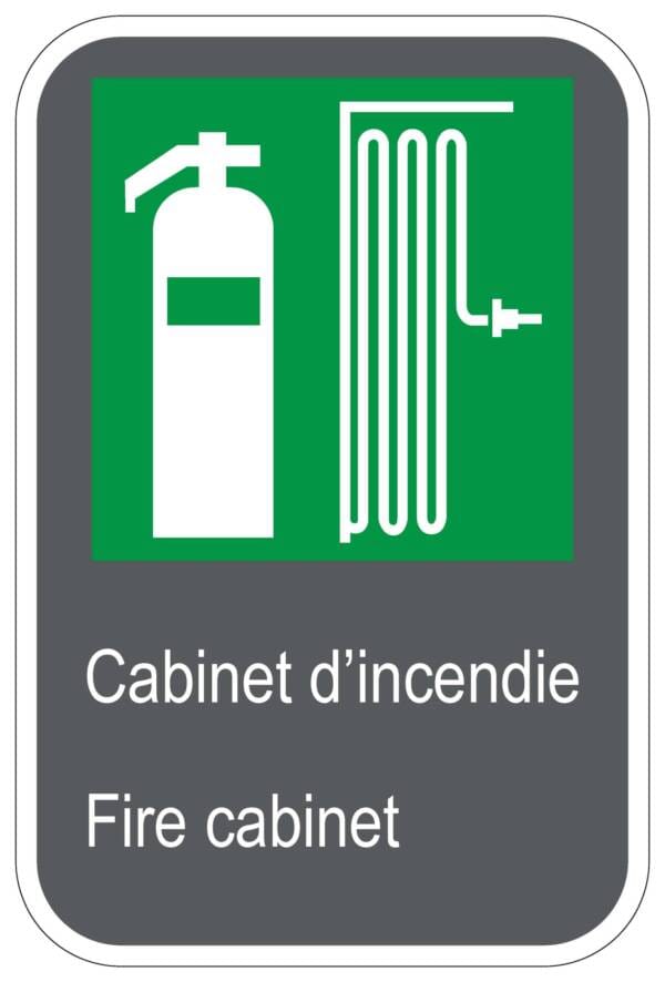 Panneaux NORME CSA : Cabinet d'incendie-Fire cabinet