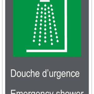 Panneaux NORME CSA : Douche d'urgence-Emergency shower