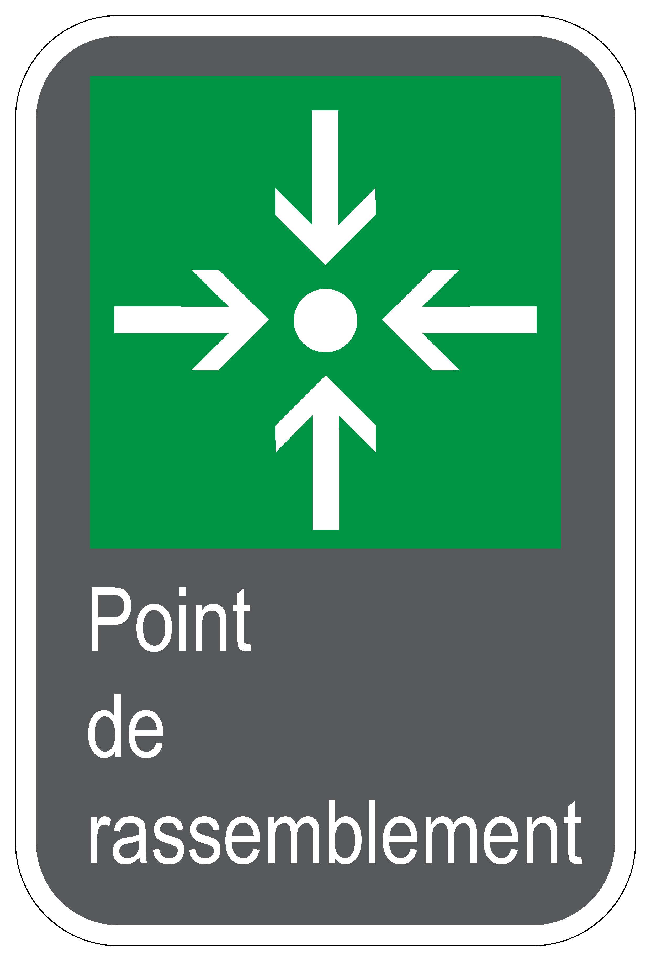 panneaux norme csa point de rassemblement signel services