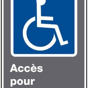 Panneaux NORME CSA : Accès pour handicapés