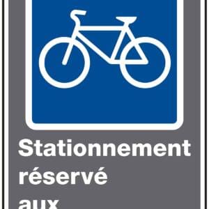 Panneaux NORME CSA : Stationnement réservé aux bicyclettes
