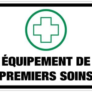 Panneaux NORME OSHA : Équipement de premiers soins