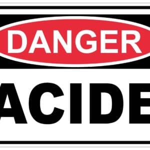 Panneaux NORME OSHA : Danger : acide