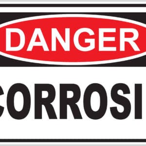 Panneaux NORME OSHA : Danger : corrosif