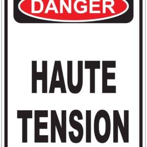 Panneaux NORME OSHA : Danger : Haute tension