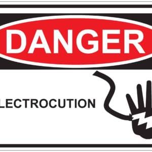 Panneaux NORME OSHA : Danger :  d'électrocution
