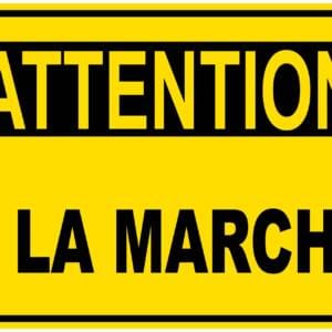 Panneaux NORME OSHA : Attention : à la marche