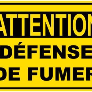 Panneaux NORME OSHA : Attention : défense de fumer