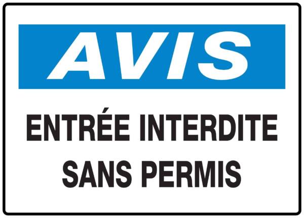 <a href="https://www.signel.ca/en/produit/panneaux-norme-osha-avis-entree-interdite-sans-permis/">Panneaux NORME OSHA : Avis : entrée interdite sans permis</a>