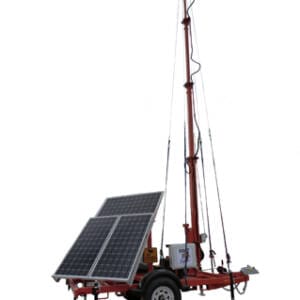 Remorque à mât télescopique