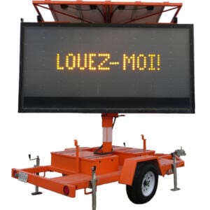 Panneau à messages variables-solaire-Matrice 30 x 72 pixels