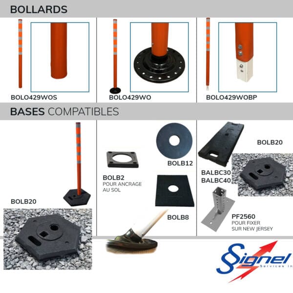 BOLLARD ROND T-RV-10 Homologué MTQ – Image 7