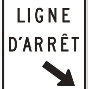 P-60-G Ligne d'arrêt gauche