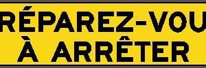 Panonceau préparez-vous à arrêter (Panneau)