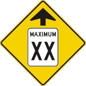 Signal avancé de limite de vitesse - maximum 10