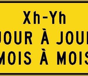 Panonceau période d'activité scolaire