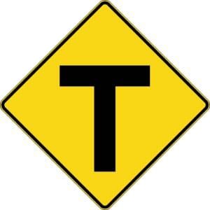 Intersection en T