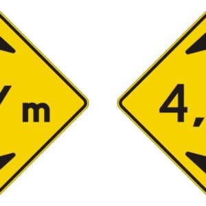 Signal avancé de limitation de hauteur