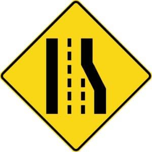 Perte de voie à droite sur routes à 3 voies et plus