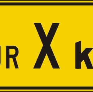 Panonceau d'étendue de danger
