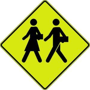 Signal avancé de passage d'écoliers