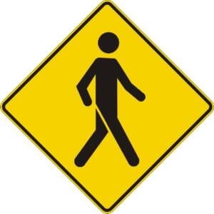 Signal avancé de passage pour piétons