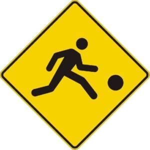 Signal avancé de passage d'enfants