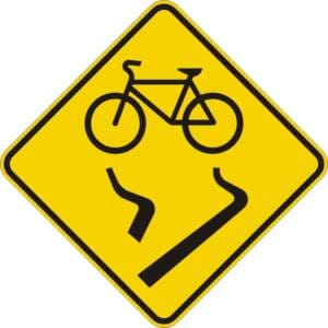 Chaussée glissante (voies cyclables)