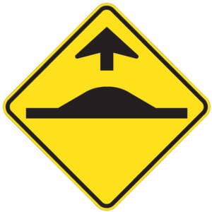 Signal avancé de dos d'âne