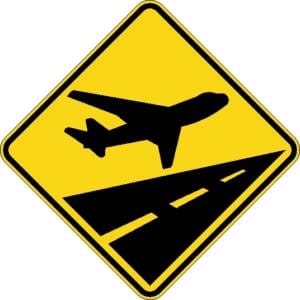 Vol à basse altitude, aéroports majeurs