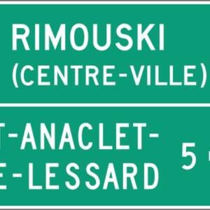 Direction de municipalités 2 destinations (deux lignes) et distances avec centre-ville