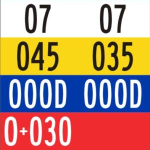 Plaquette d'identification route-tronçon-section-sous-section-chaînage de l'installation