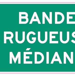 Bandes rugueuses médianes