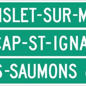 Direction de municipalités 3 destinations et distances