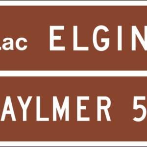 Lac de villégiature, 2 lacs - distances et flèches