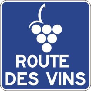 Acheminement vers la route ou le circuit touristique
Route des vins